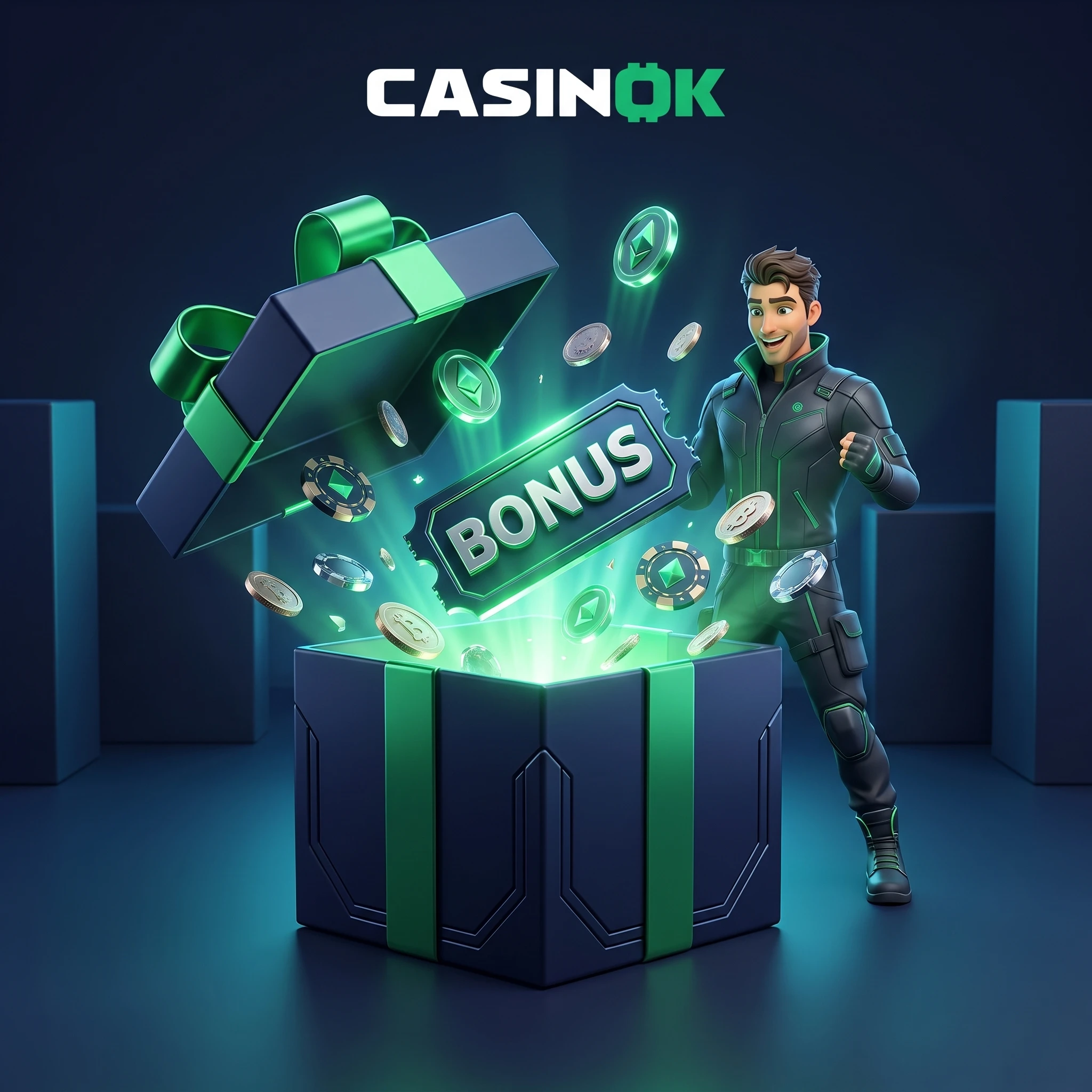 Pakiet bonusowy i nagrody CasinOK